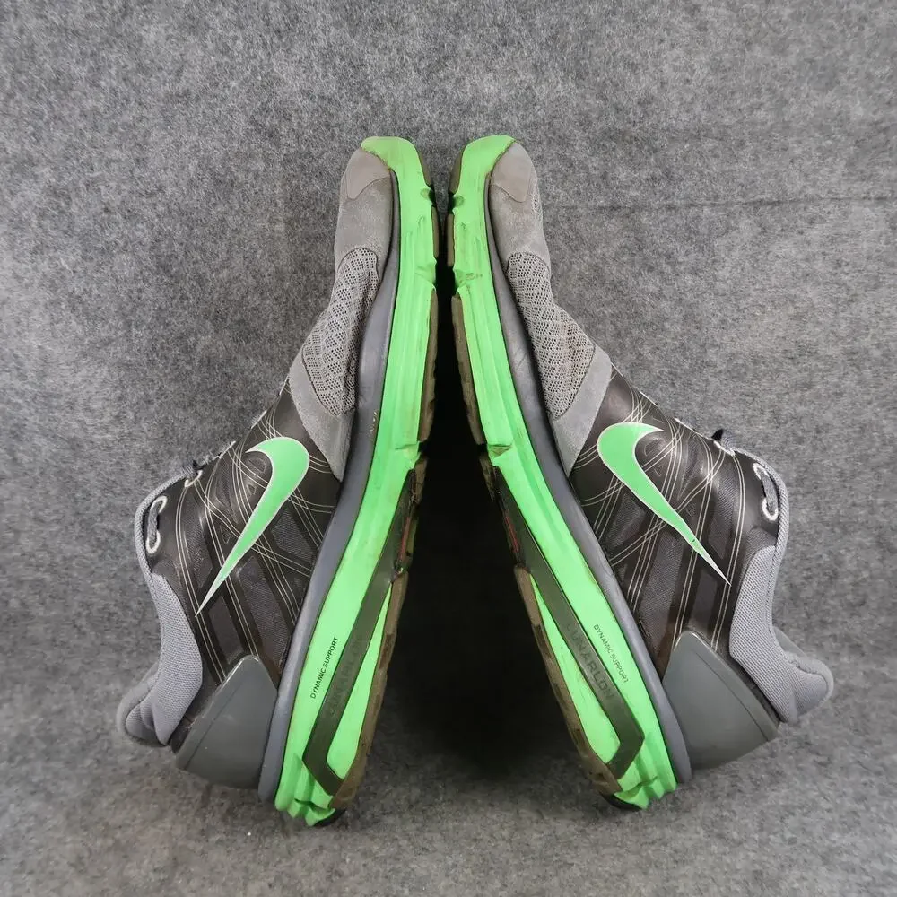 Nike Shoes Mens 10.5 Athletic Trainer Lunarglide 2 Running Sneakers Gray Green